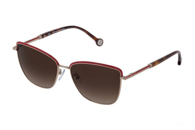 Carolina Herrera Brown Rectangular Ladies Sunglasses - SHE160N-560E-59