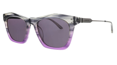 Calvin Klein Women's Smoke/Purple Horn Gradient Square Sunglasses - CK20700S