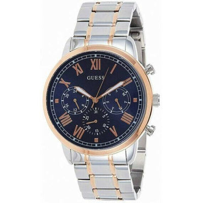 Guess Men's W1309G4 Hendrix 44mm Blue Dial Stainless Steel Watch - Le Venda