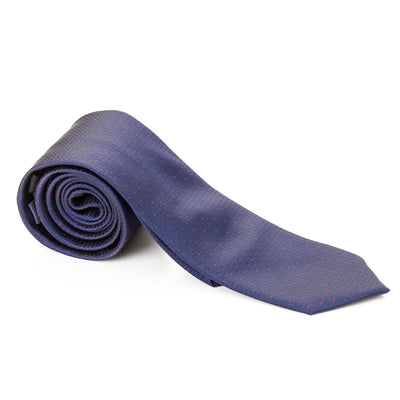 Dark Blue Pin Dotted Tie