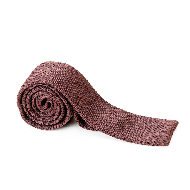 Classic Brown Knit Tie